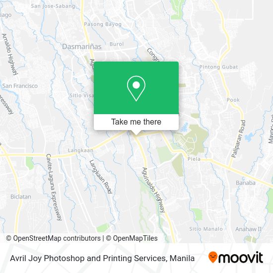 Avril Joy Photoshop and Printing Services map