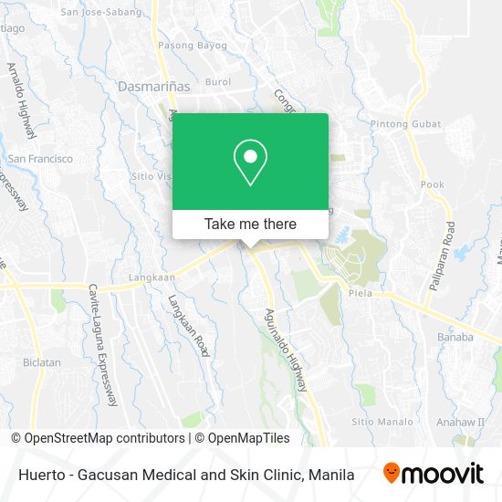 Huerto - Gacusan Medical and Skin Clinic map