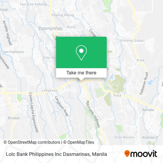 Lolc Bank Philippines Inc Dasmarinas map