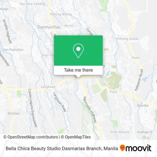 Bella Chica Beauty Studio Dasmarias Branch map