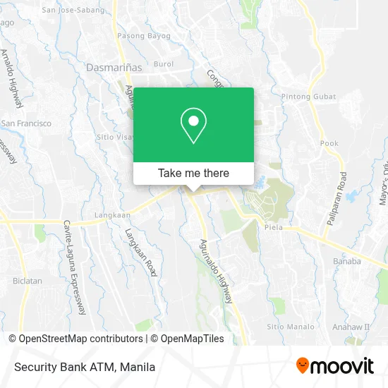 Security Bank ATM map