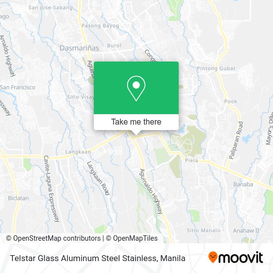 Telstar Glass Aluminum Steel Stainless map