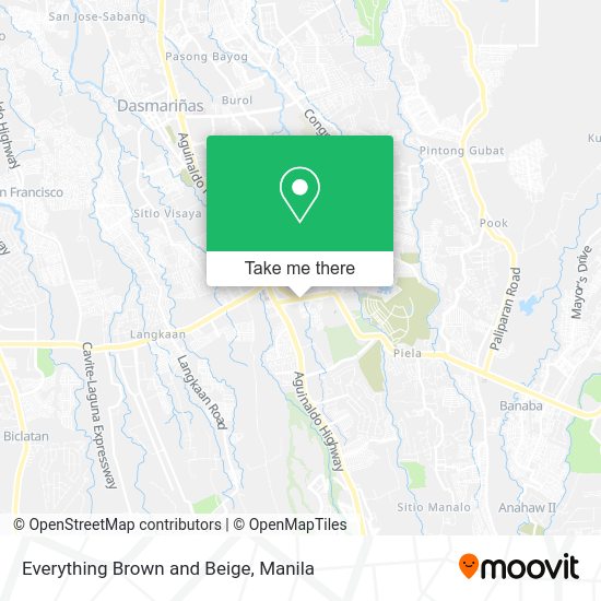 Everything Brown and Beige map