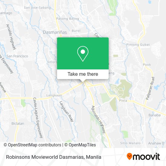 Robinsons Movieworld Dasmarias map
