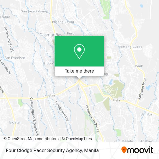 Four Clodge Pacer Security Agency map