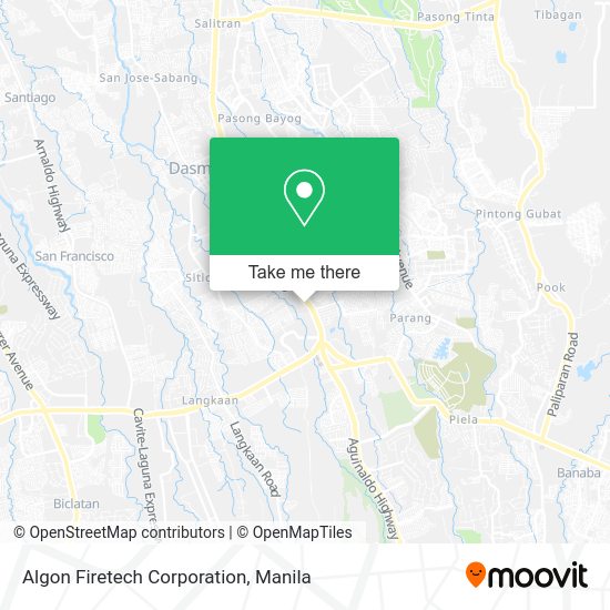 Algon Firetech Corporation map
