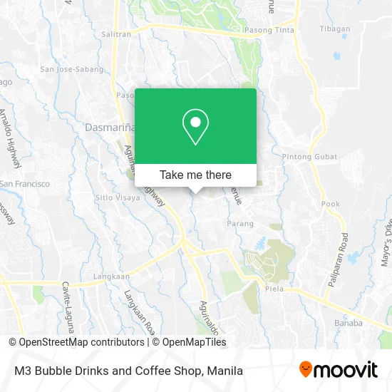 M3 Bubble Drinks and Coffee Shop map