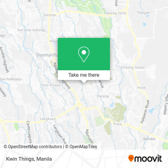 Kwin Things map