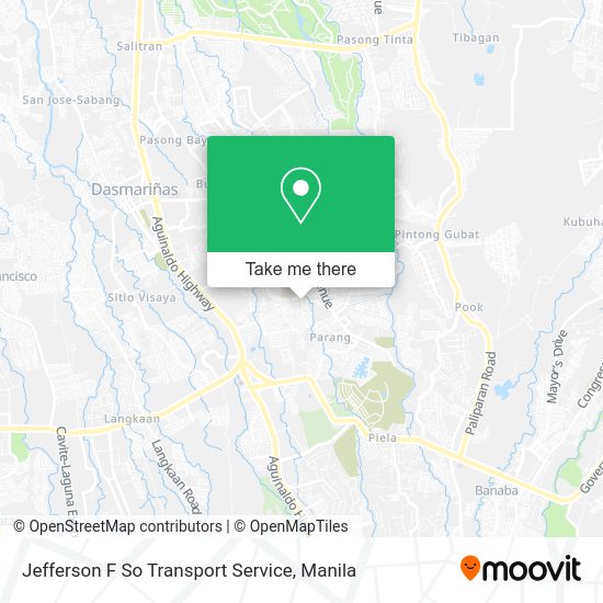 Jefferson F So Transport Service map