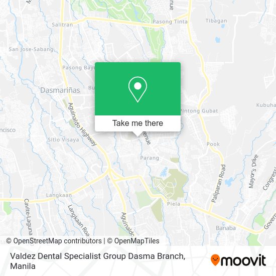 Valdez Dental Specialist Group Dasma Branch map