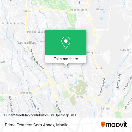 Prime Feathers Corp Annex map