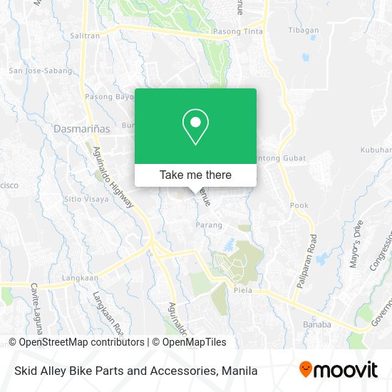 Skid Alley Bike Parts and Accessories map