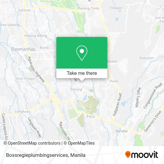 Bossregieplumbingservices map