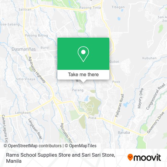 Rams School Supplies Store and Sari Sari Store map