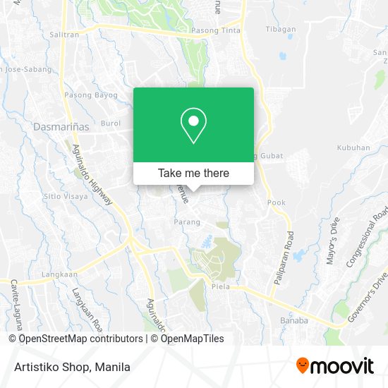 Artistiko Shop map