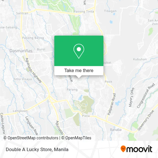 Double A Lucky Store map
