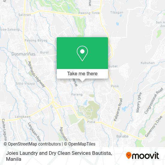 Joies Laundry and Dry Clean Services Bautista map