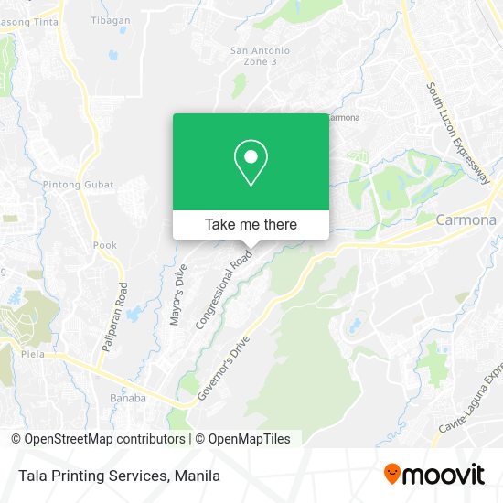 Tala Printing Services map