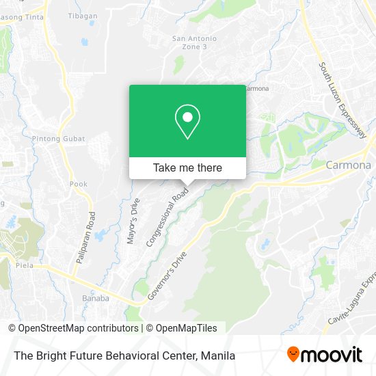 The Bright Future Behavioral Center map
