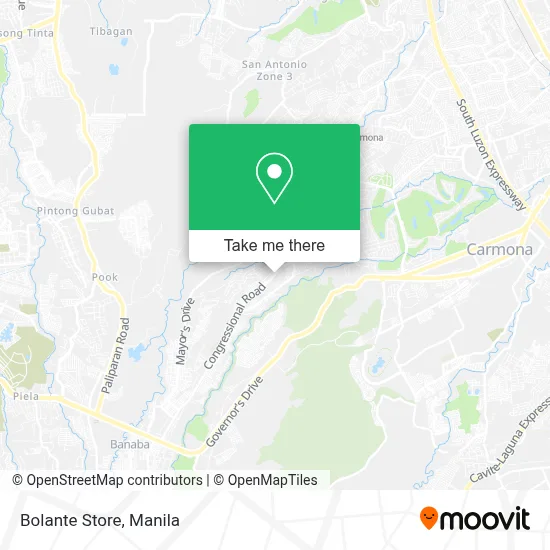 Bolante Store map