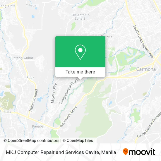 MKJ Computer Repair and Services Cavite map