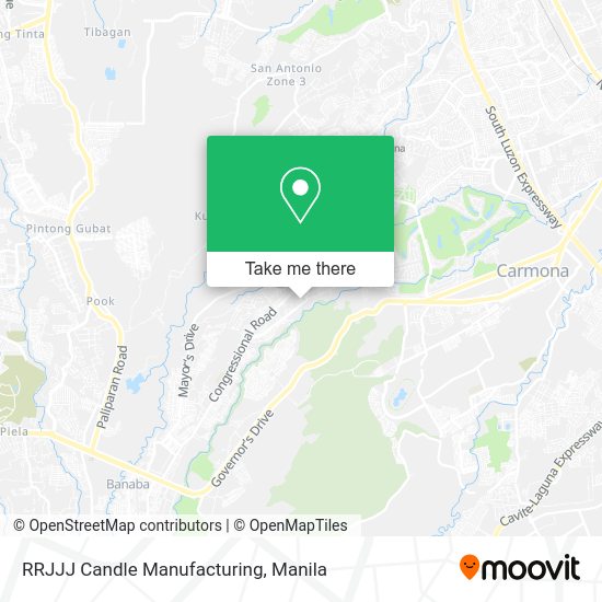 RRJJJ Candle Manufacturing map
