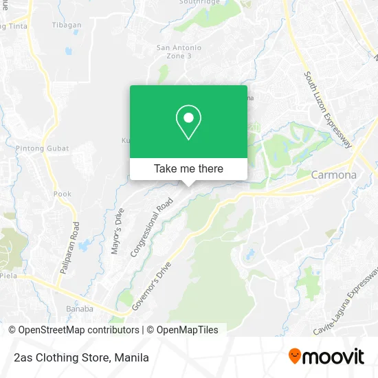 2as Clothing Store map