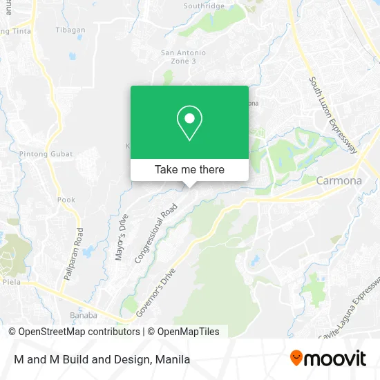 M and M Build and Design map