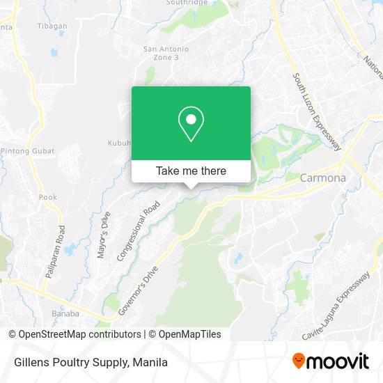 Gillens Poultry Supply map