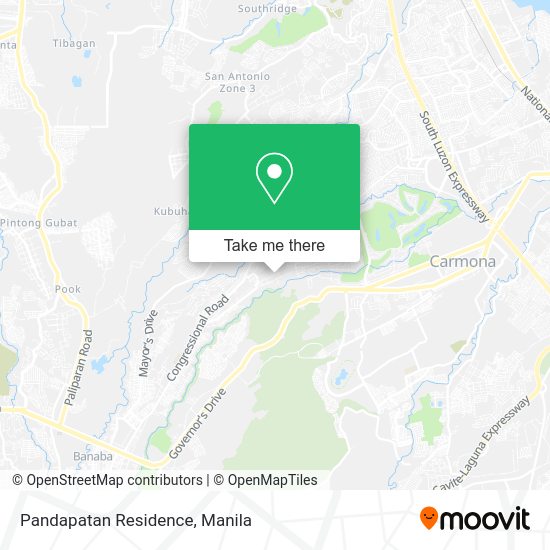 Pandapatan Residence map