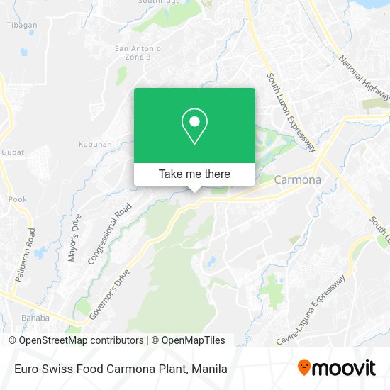 Euro-Swiss Food Carmona Plant map
