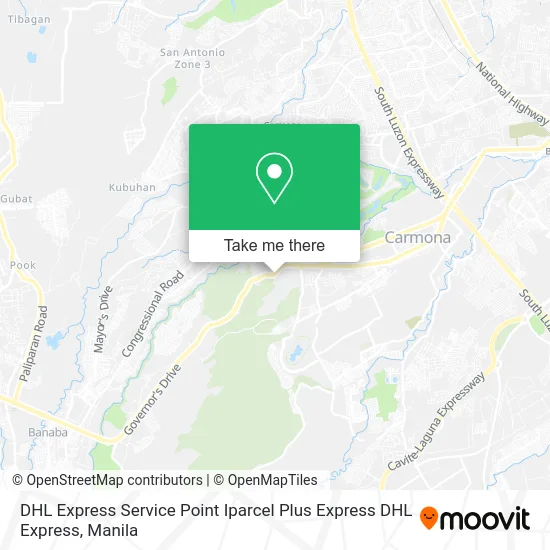 DHL Express Service Point Iparcel Plus Express DHL Express map