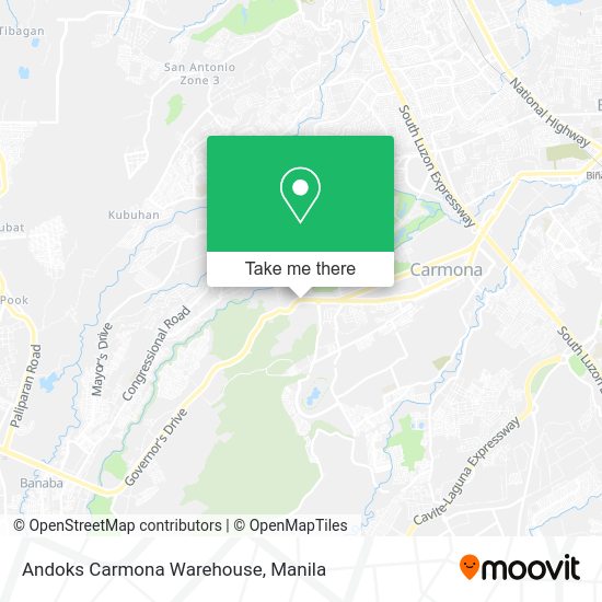 Andoks Carmona Warehouse map