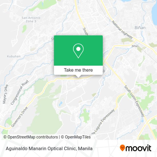 Aguinaldo Manarin Optical Clinic map