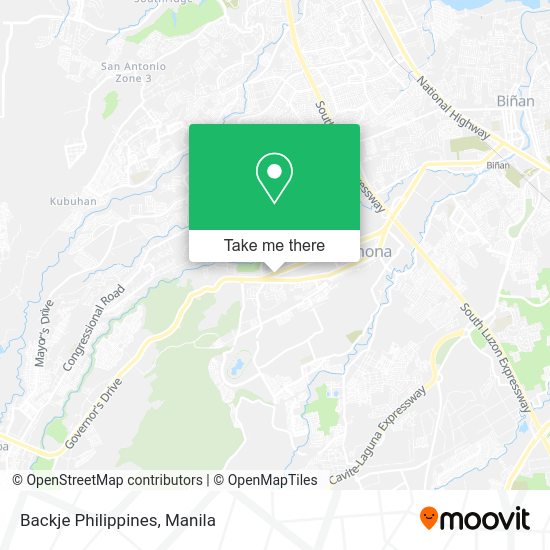 Backje Philippines map