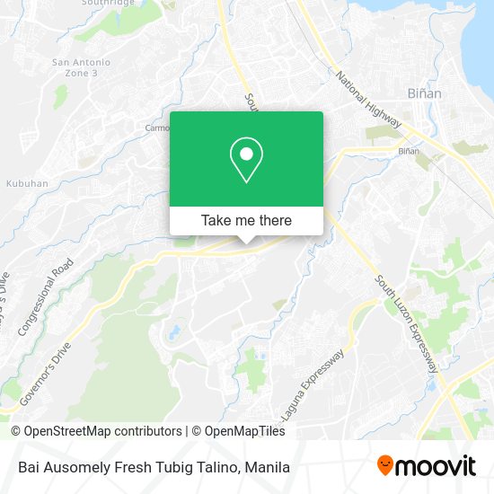 Bai Ausomely Fresh Tubig Talino map