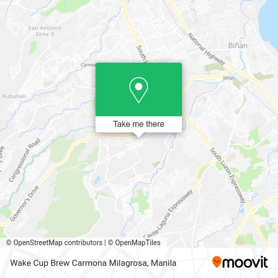 Wake Cup Brew Carmona Milagrosa map