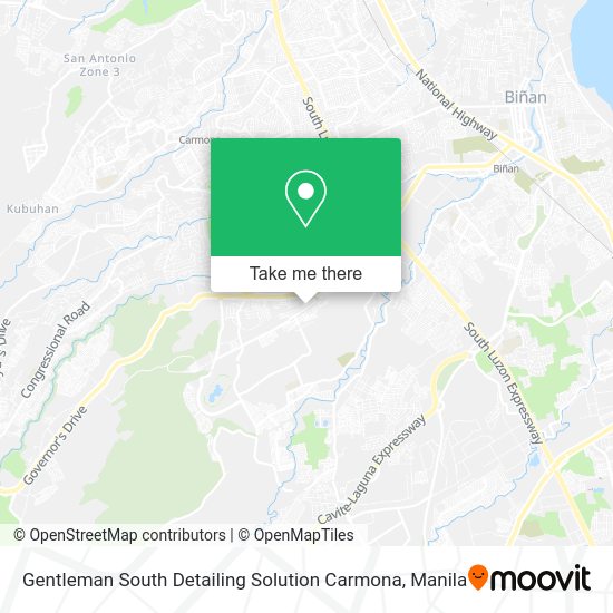 Gentleman South Detailing Solution Carmona map