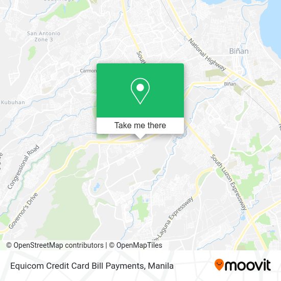 Equicom Credit Card Bill Payments map