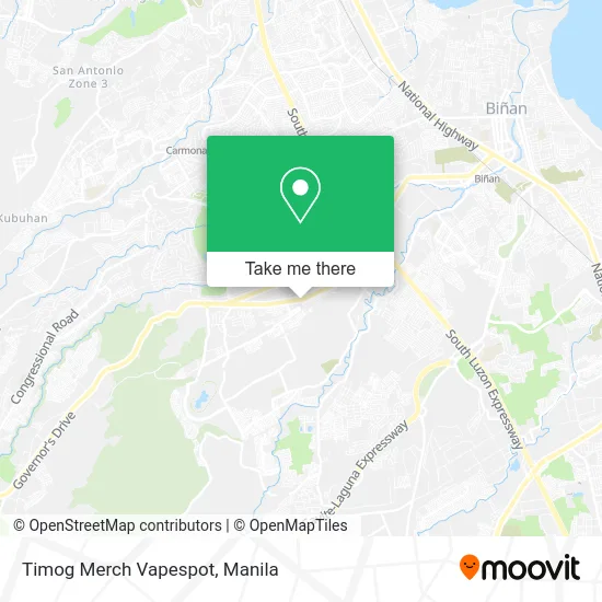 Timog Merch Vapespot map
