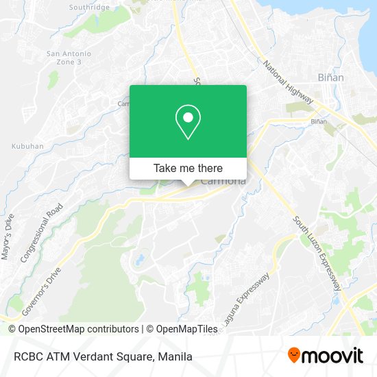 RCBC ATM Verdant Square map
