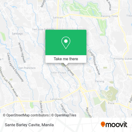 Sante Barley Cavite map