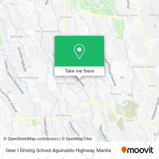 Gear I Driving School Aguinaldo Highway map