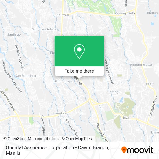 Oriental Assurance Corporation - Cavite Branch map