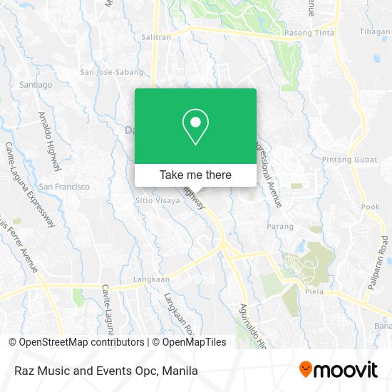 Raz Music and Events Opc map