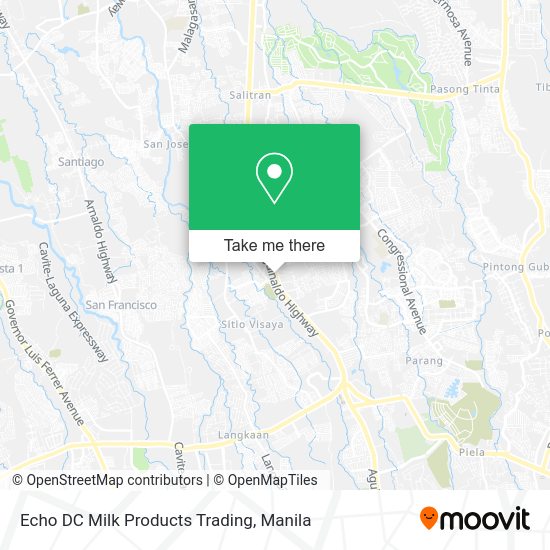 Echo DC Milk Products Trading map