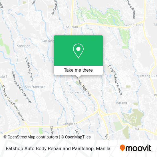 Fatshop Auto Body Repair and Paintshop map