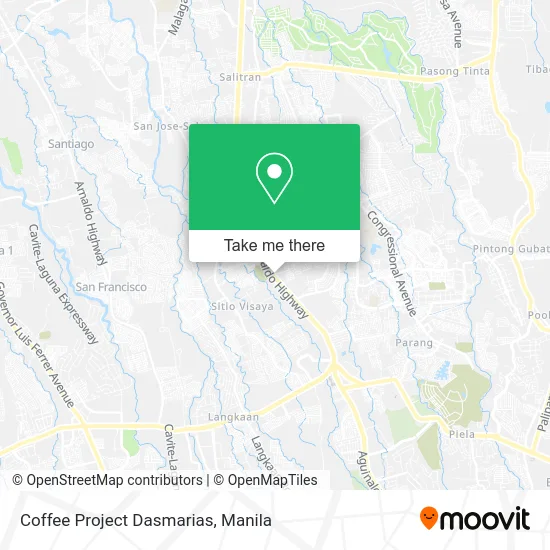 Coffee Project Dasmarias map