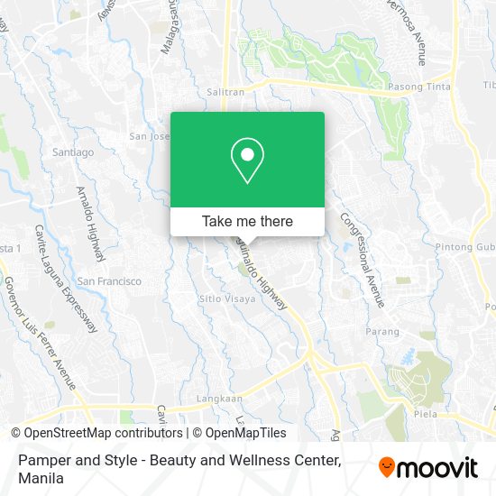 Pamper and Style - Beauty and Wellness Center map