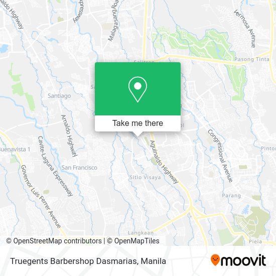 Truegents Barbershop Dasmarias map